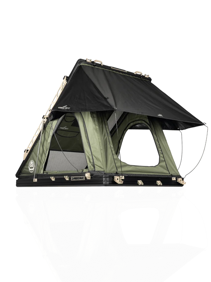 Feldon Shelter HAWK'S NEST V2 Hartschalen-Dachzelt Standard Grün