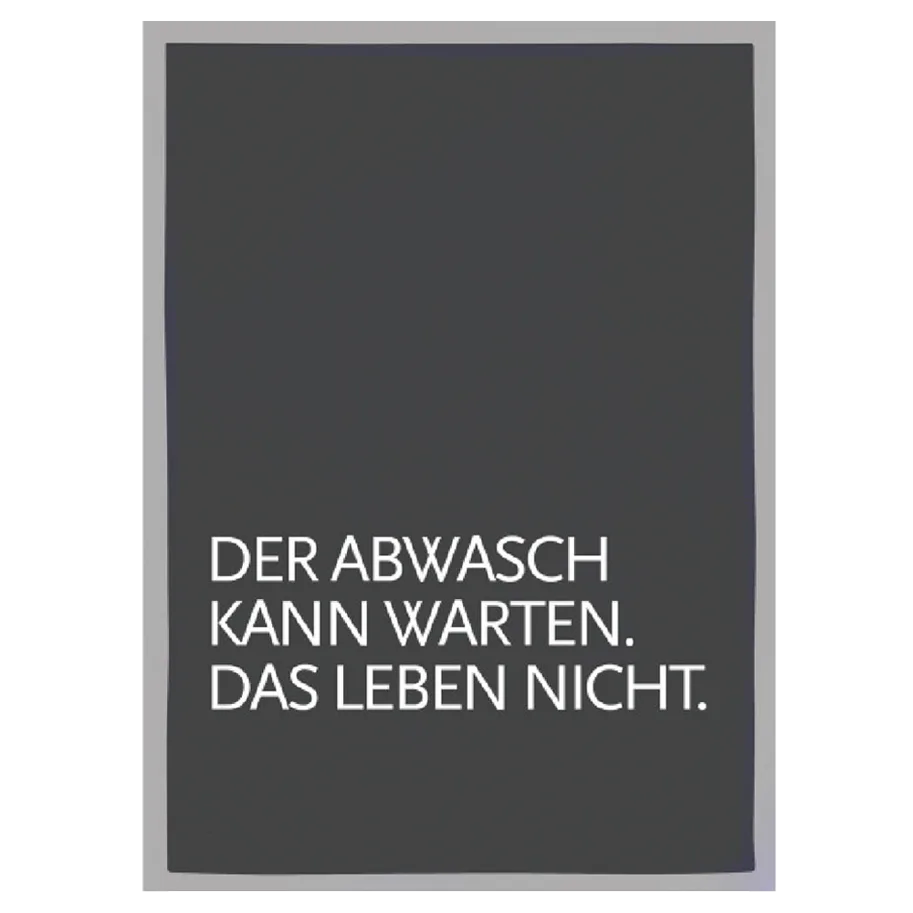 SeaLand-pro Geschirrtuch Der abwasch kann warten