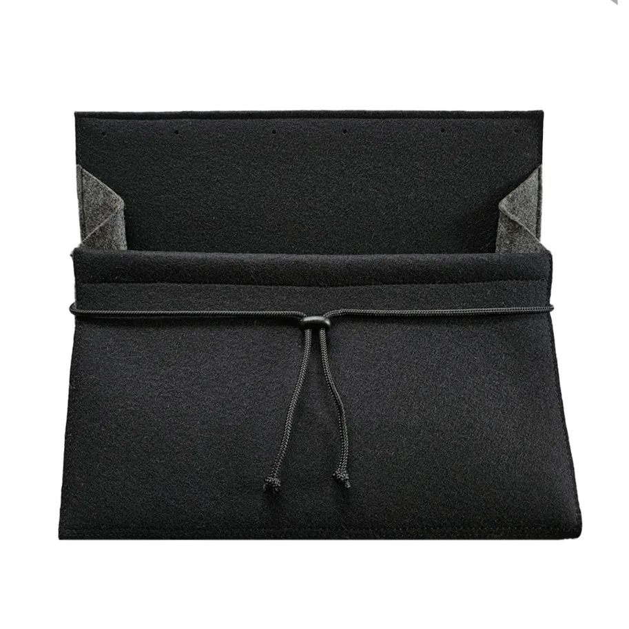 SeaLand-pro Wollfilz Tasche XL schwarz-grau